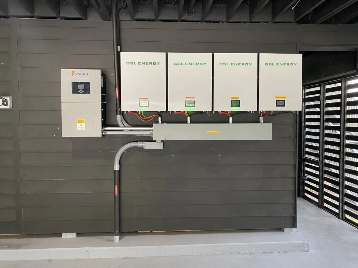 High-capacity residential wall battery installation