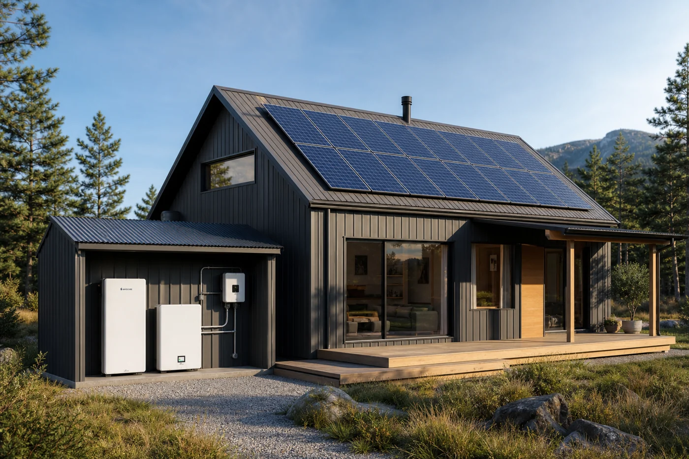 Off-grid solar home application