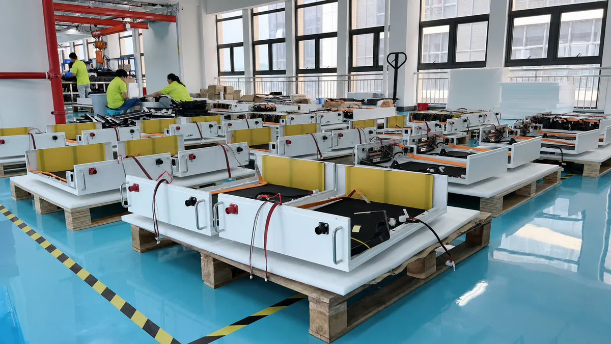 Battery module and enclosure assembly area