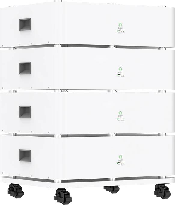 White modular stackable LFP home battery