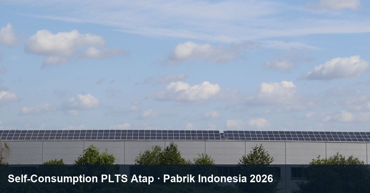 PLTS atap bangunan industri; foto ilustrasi oleh Honglei Yue, Pexels