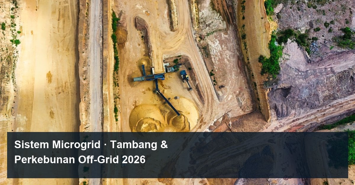 Sistem Microgrid Tambang & Perkebunan Off-Grid Indonesia: Tiga Lapisan Arsitektur + Empat Topologi + Lima Variabel Desain (Panduan EPC 2026)
